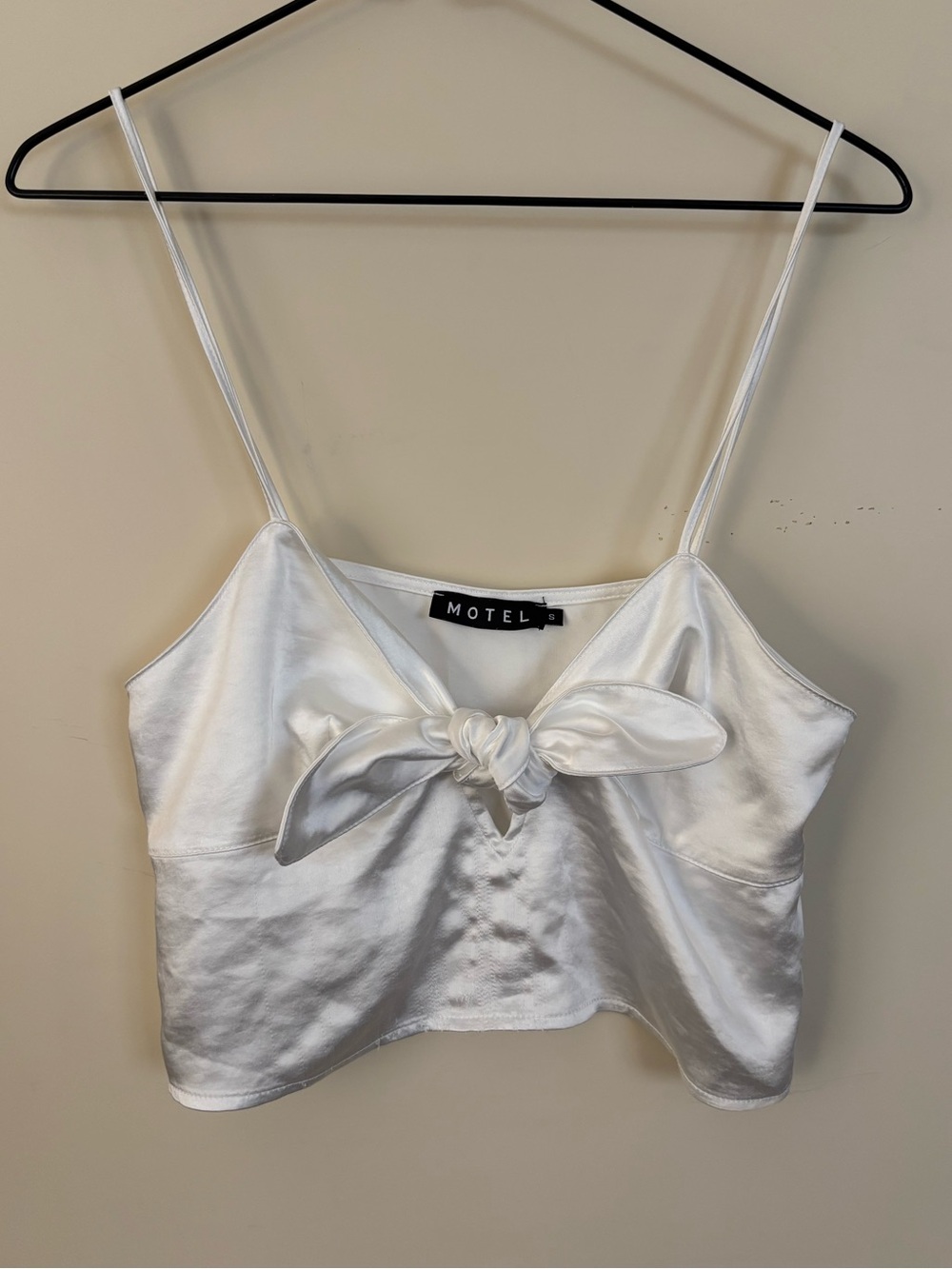 Motel Roce Satin Tie-Front Cami